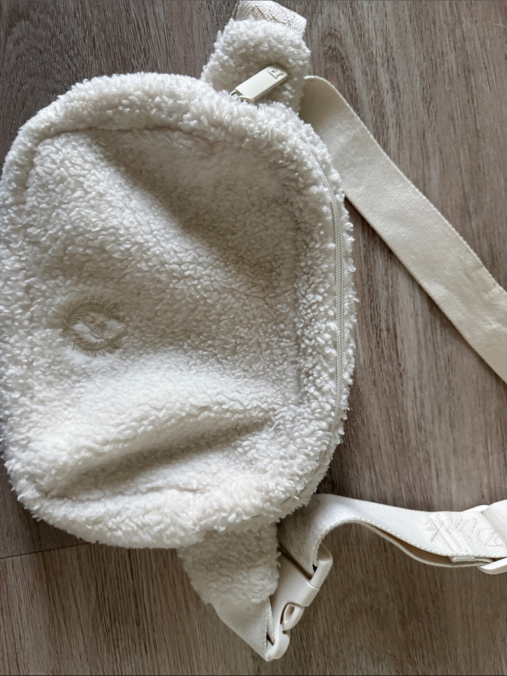 PINK Victoria's Secret Cream Sherpa Hobo Bag